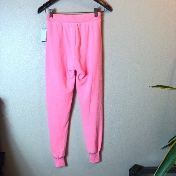 Wildfox || NEW Mega Chic Neon Pink Sweatpants - Picture 6 of 9